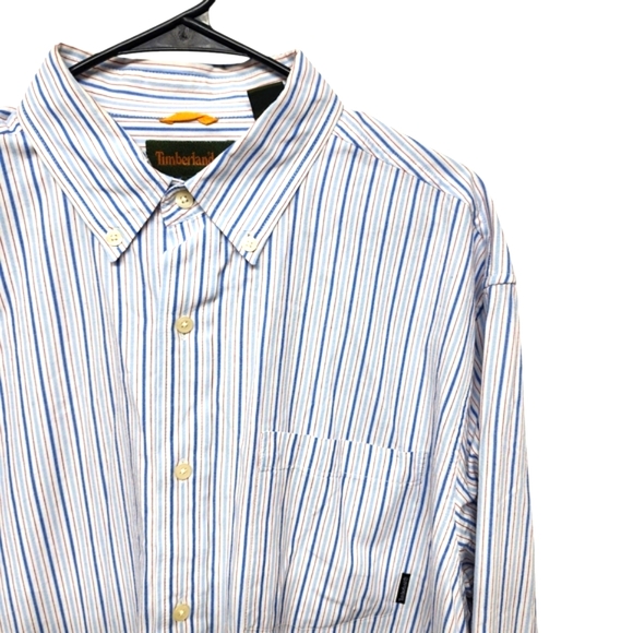 Timberland Men's Blue Striped Shirt Size‎ XL - Picture 1 of 7